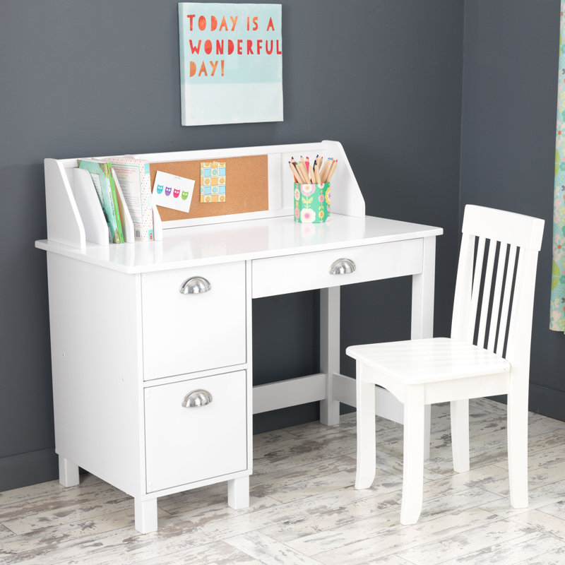 KidKraft Kids 35.75" Writing Desk with Hutch and Chair Set & Reviews